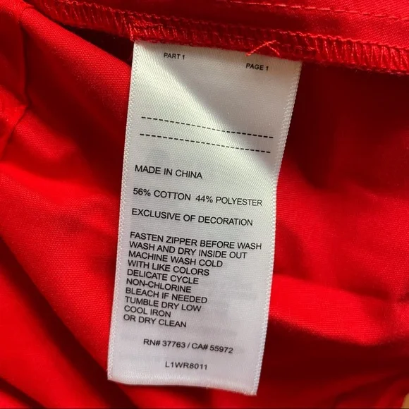 Laundry by Sheli Segal red windbreaker style jacket medium - Picture 6 of 6